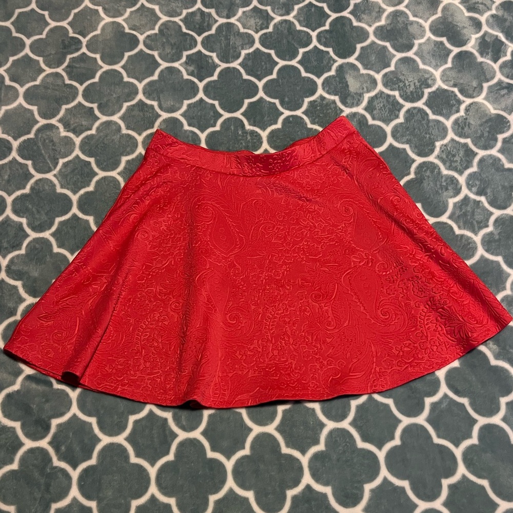 Vintage Aeropostale Elegant Dark Pink Paisley Skirt